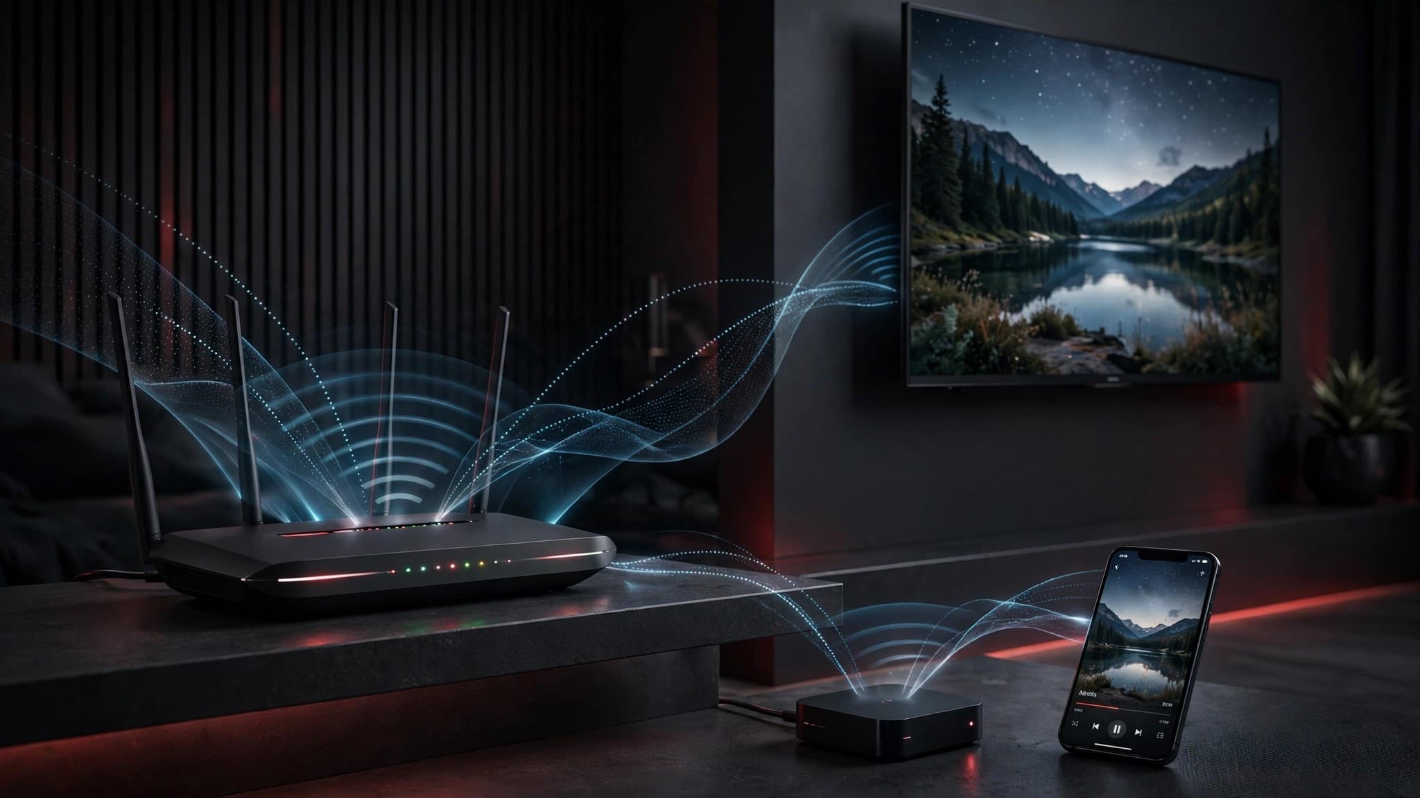 Vorteil von IPTV: ein Stream läuft gleichzeitig auf Router, Streaming-Box, Fernseher und Smartphone